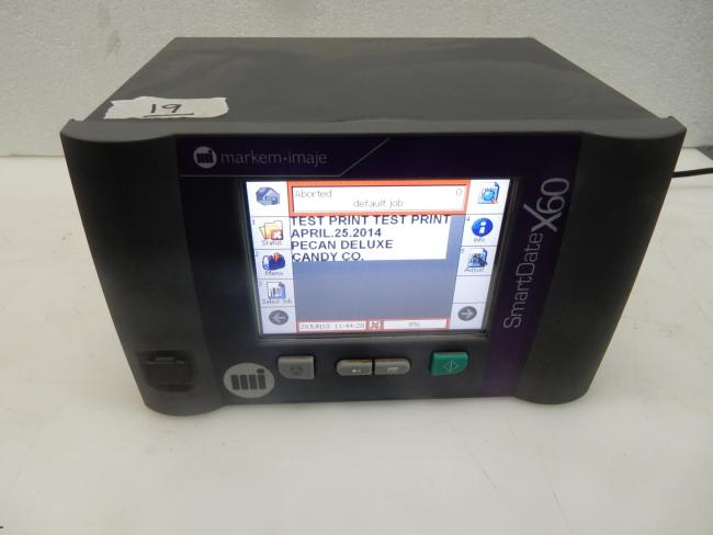 Used Markem Imaje Smart Date X60 Color Controller for sale!!! - High ...