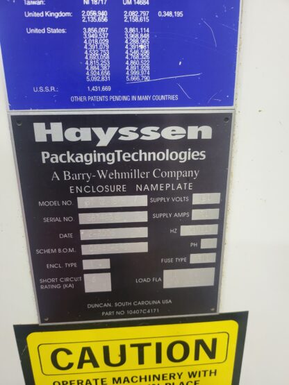 Used Hayssen 12-16HR VFFS